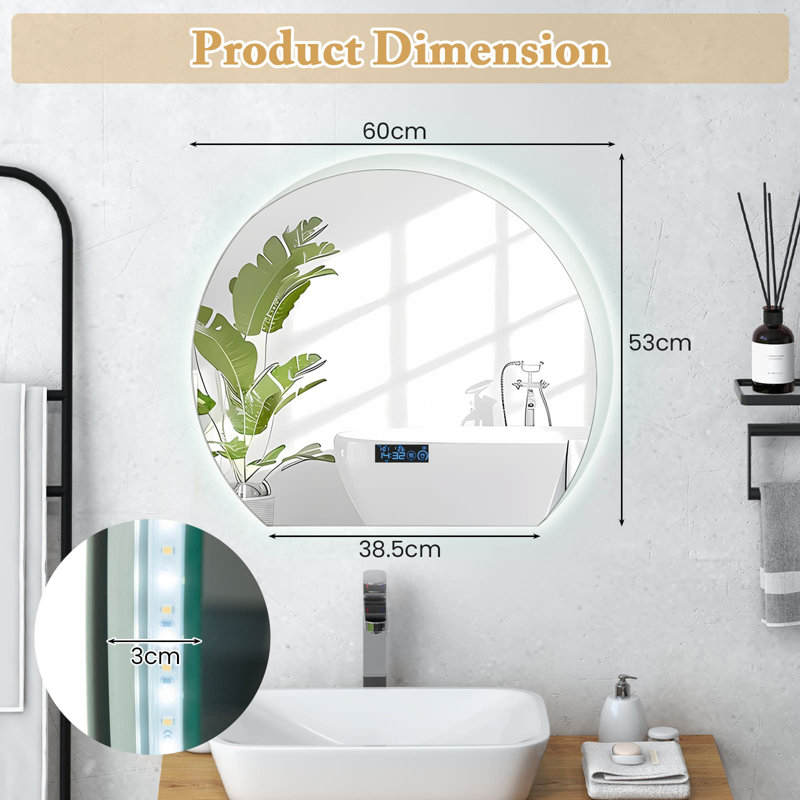 Aluminium U-Shaped Mirror