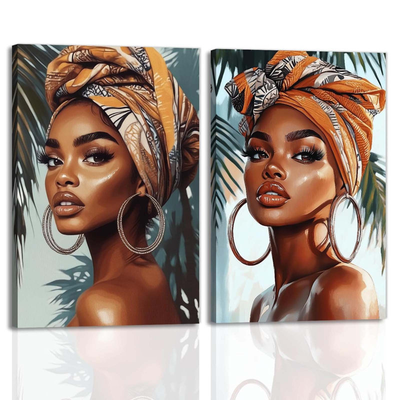 2 Piece Wrapped Canvas Print, 60 cm H x 40 cm W