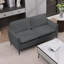 Causeuse compacte et confortable en similicuir moderne pour la maison
