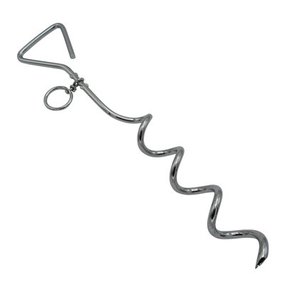 Ensemble de 2 pointes d'ancrage spiralées pour chien
