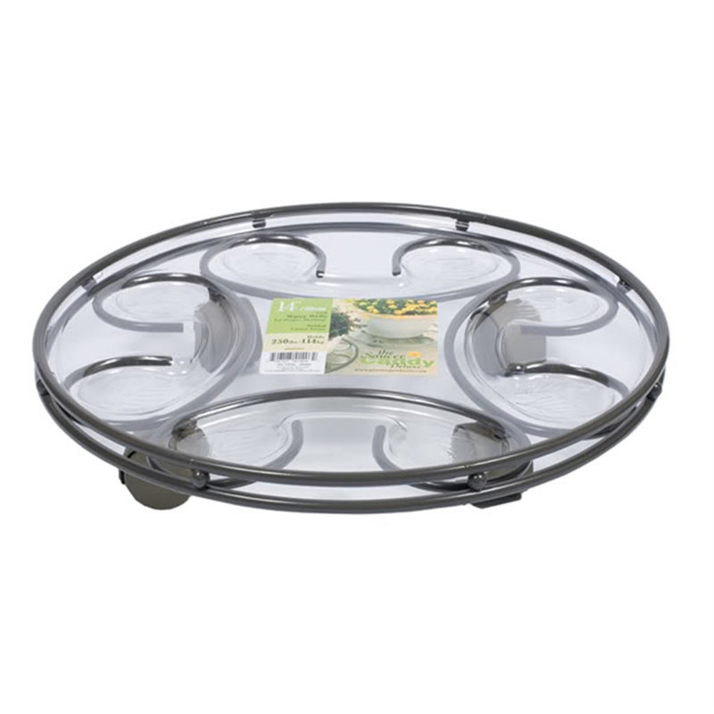 Deluxe Saucer Caddy, 14", Ardoise