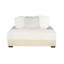 Beige moderne brillant avec, revêtement en velours côtelé, coussin moelleux et porte-gobelet filament élégant, connexion
