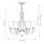 Vancamp 6 - Light Shaded Chandelier