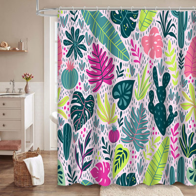 Rideau de douche Cactus Wild Tropical
