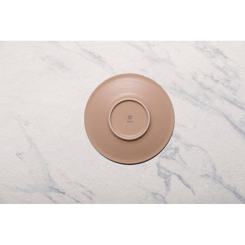 Soucoupe en porcelaine de qualité supérieure SAHARA, 6,3 x 6,3 x 0,71 po