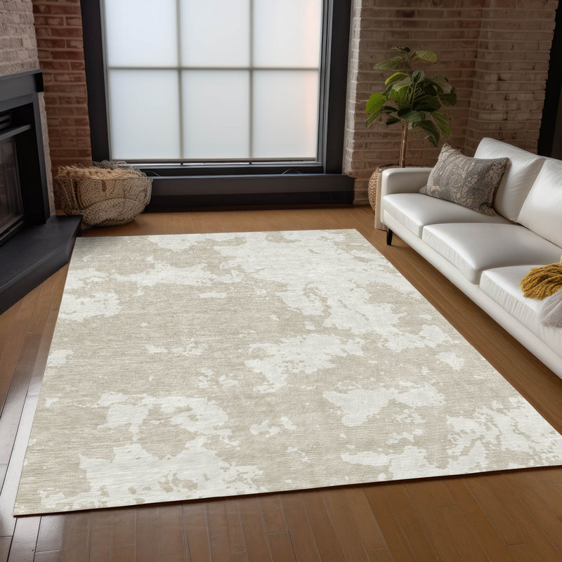 Tapis intérieur / extérieur Maliana, Rectangle 2 pi 6 po x 3 pi 10 po