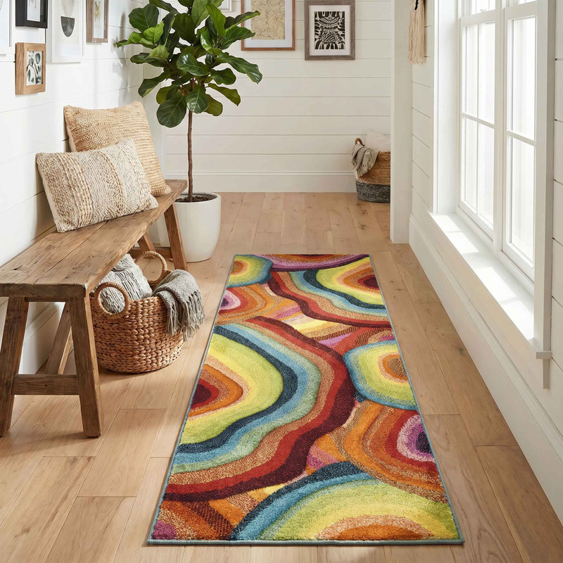 Dearron Geometric Shapes Area Rug, 200 x 290 cm (Rectangular)