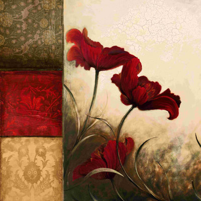 Windy Blooms - peinture sur toile tendue