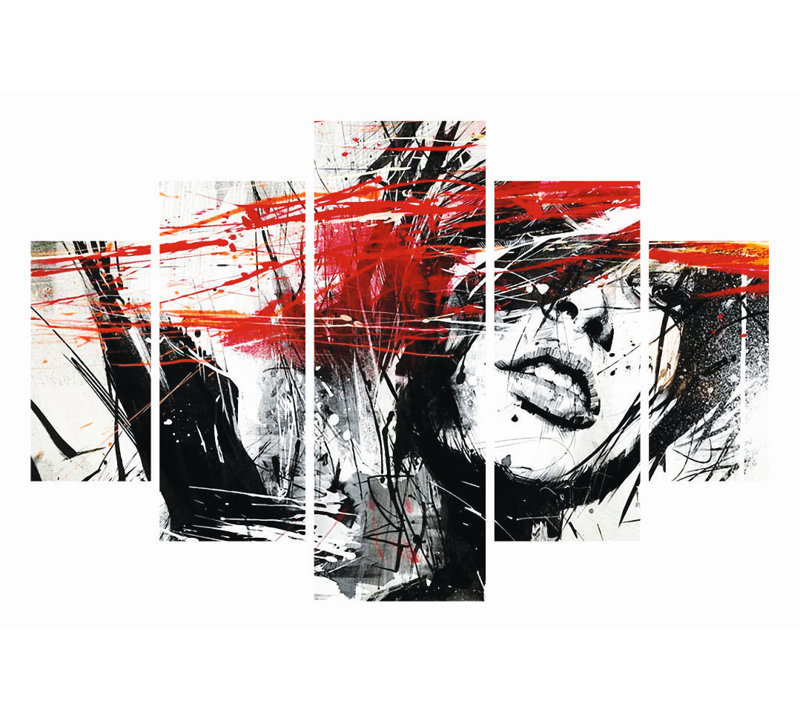Stunning 5-Piece Decorative MDF Wall Art Set, 39.4 x 23.6 inches | 100% MDF with 0.1 inch Thickness, UV Digital Printing | Perfect for Living Room, Bedroom & Office Decor, Stylish & Eye-Catching Design