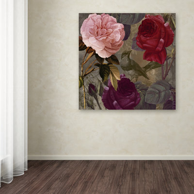 "Jadaya" Birds and Roses "par Color Bakery, impression sur toile tendue
