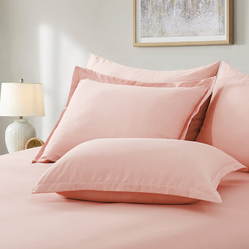 Ensemble d'édredon en microfibre 5/7-pièces , Rose, Édredon de grande taille et 6 pièces supplément