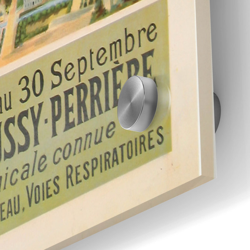 «La Bourboule» par Vintage Posters, art mural en verre acrylique, H 36 po x l 24 po x P 0,2 po