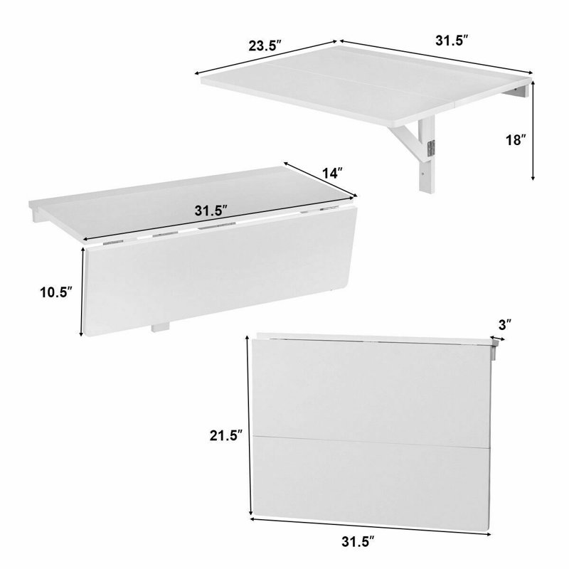 Way Wick Extendable Pine Solid Wood Base Dining Table, White
