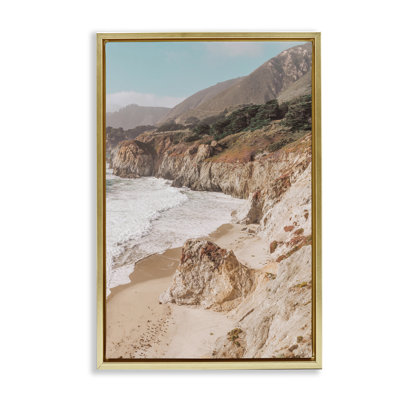 Toile flottante encadrée Rocky Ocean Cove par Nataly White