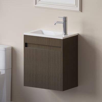 Ensemble de meuble-lavabo mural 16 po pour petite armoire murale