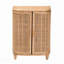 Armoire de rangement en rotin naturel
