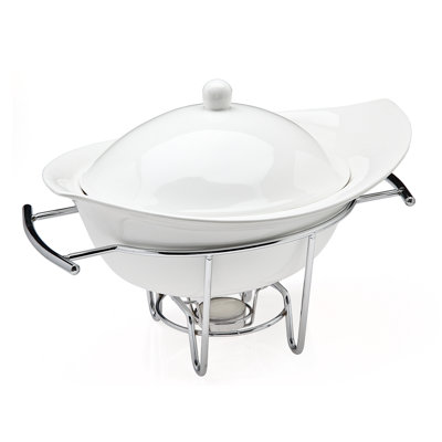Natura Porcelain Soup Tureen Warmer 32 oz