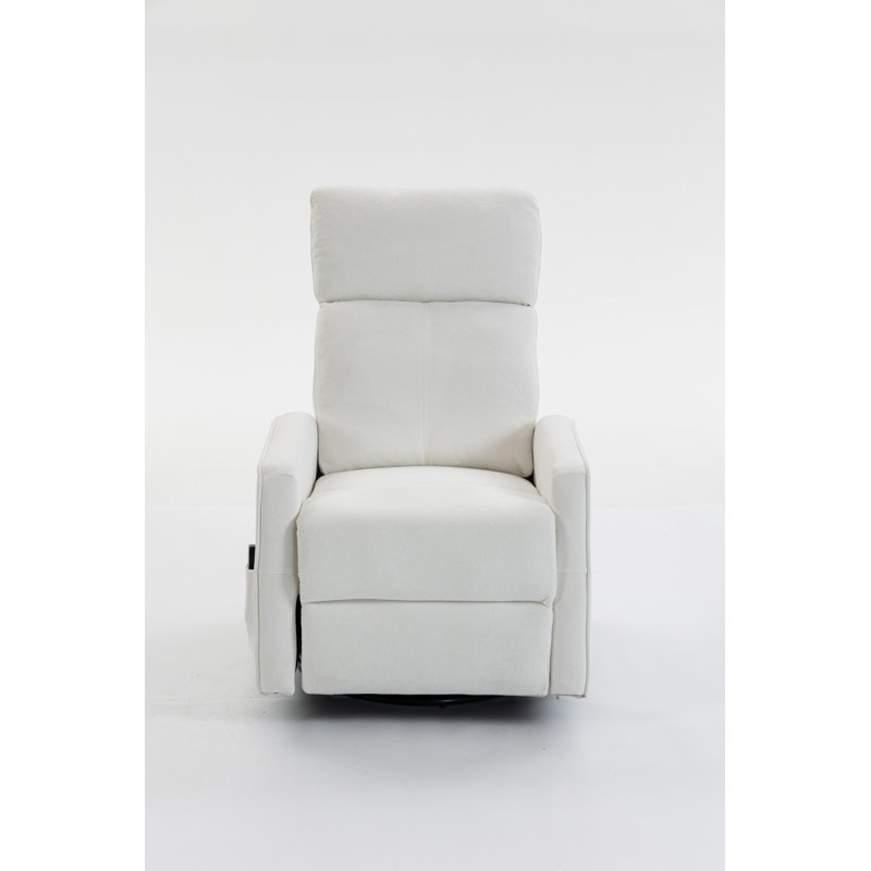 Fauteuil court en peluche, Cream White Velvet, Cream White