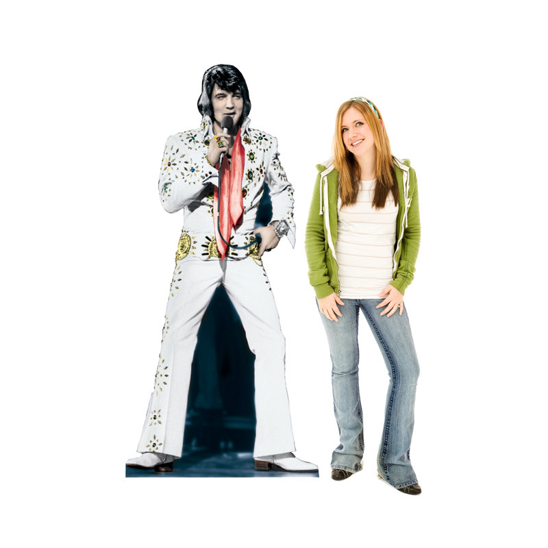 Elvis Presley White Jumpsuit Life-Size Cardboard Stand-Up