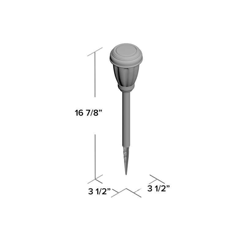 Cheswold Low Voltage Solar Powered Integrated LED Pathway Light Pack
