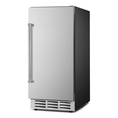 127 Cans 3.1 Cubic Feet Outdoor  Stainless Steel Built-in & Freestanding Beverage Refrigerator With Digital Control, Security Lock, And Blue Led Light