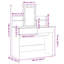 Dressing Table 100 X 40 X 130 Cm Engineered Wood-1512225942