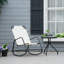 Chaise berçante de jardin en acier Smooth Rocking Comfort