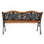 Ade Powder Coated Steel Outdoor Bench