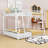 Heavy Duty Metal Bunk Bed Frame With Safety Guardrails And Ladder-724304683-724304680