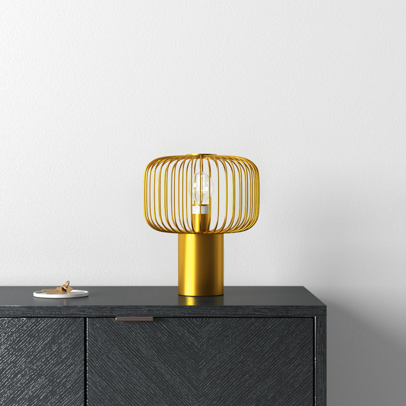 Sarette Table Lamp, 10" H x 10" W x 12" D, Black