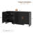 60” Sideboard Curved Cabinet With 4 Doors-55276448