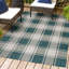 Tapis turquoise / crème intérieur / extérieur Sabine-711419440