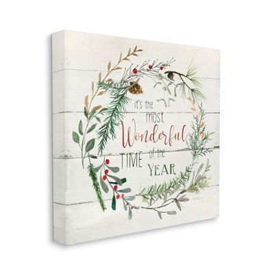 " Most Wonderful Time Of Year Wreath " by Carol Robinson