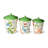 Greenhouse Set of 3 Canisters