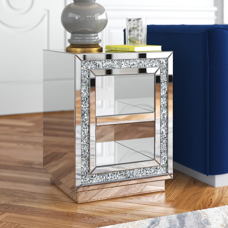 Lisle Block End Table with Storage