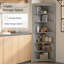 Armoire d'angle de 67 po de hauteur avec porte et tablettes réglables pour plusieurs cas de figure -1623886055