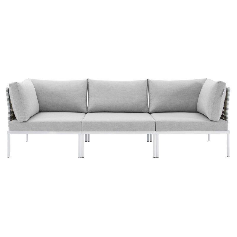 Canapé de terrasse en aluminium Harmony Sunbrella, gris