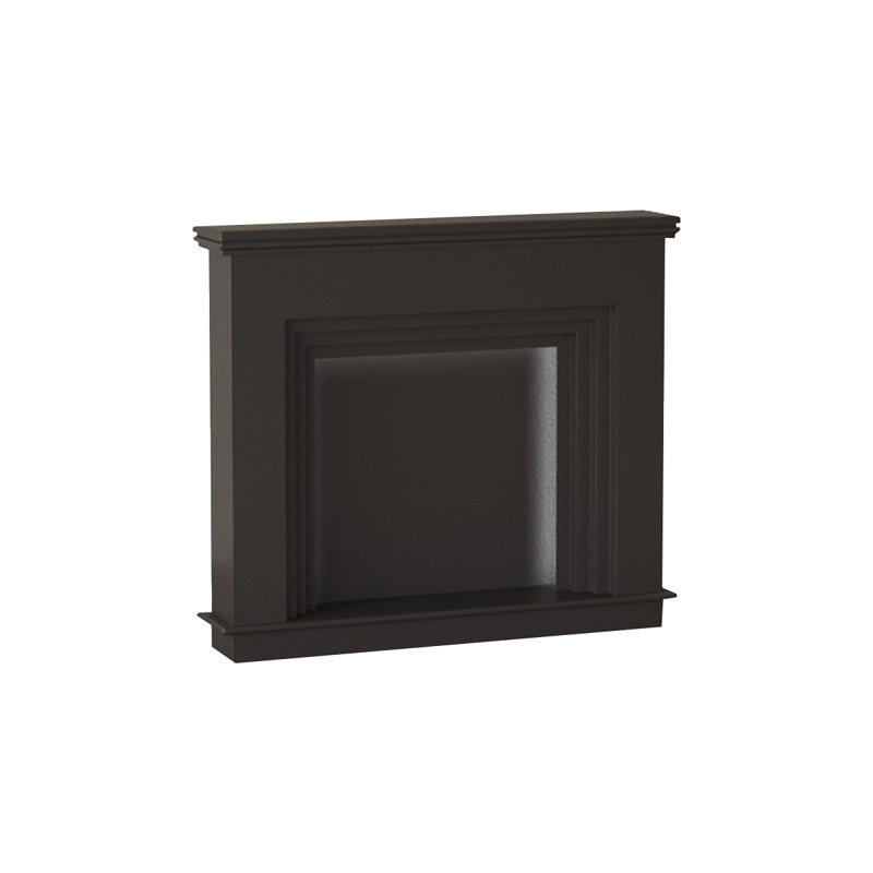 Manufactured Wood Freestanding Fireplace, Black