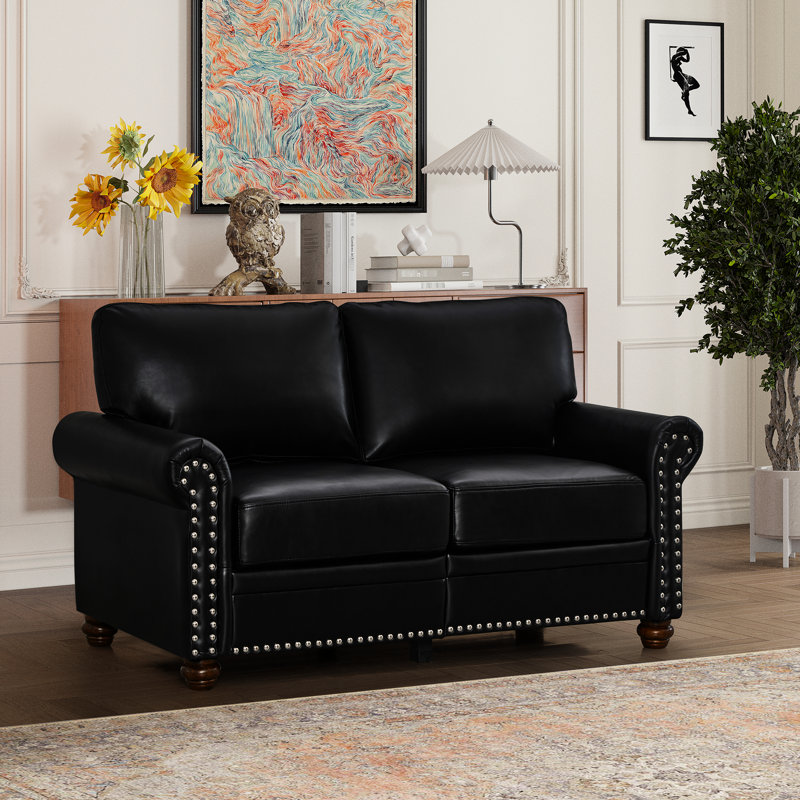 Croskey 31.89 " Faux Leather Loveseat