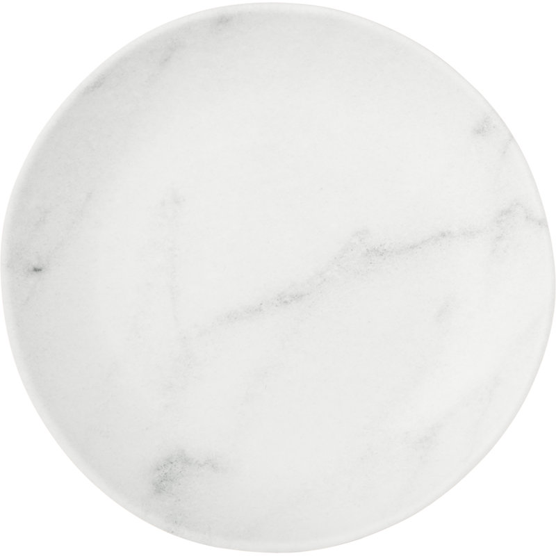 Assiette plate en mélamine Ridge 10,5 ", Marbre