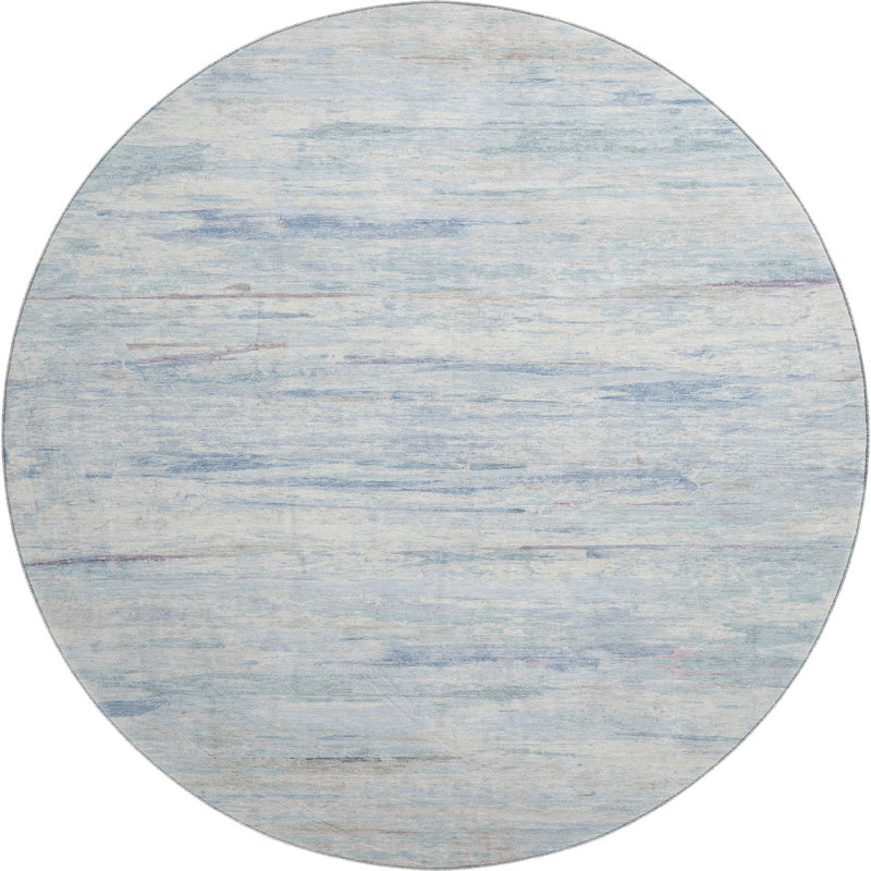 Premium Machine Washable Pirtle AMF1985 Abstract Rug, Round 8'