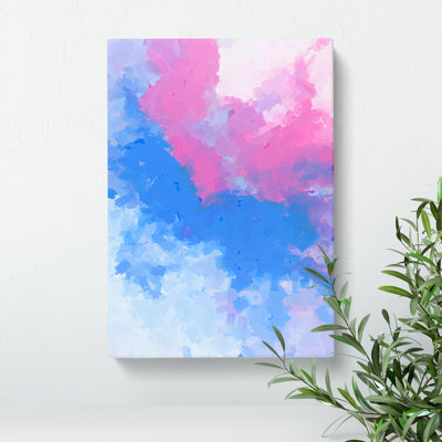 Flowing Out Abstract - Wrapped Canvas