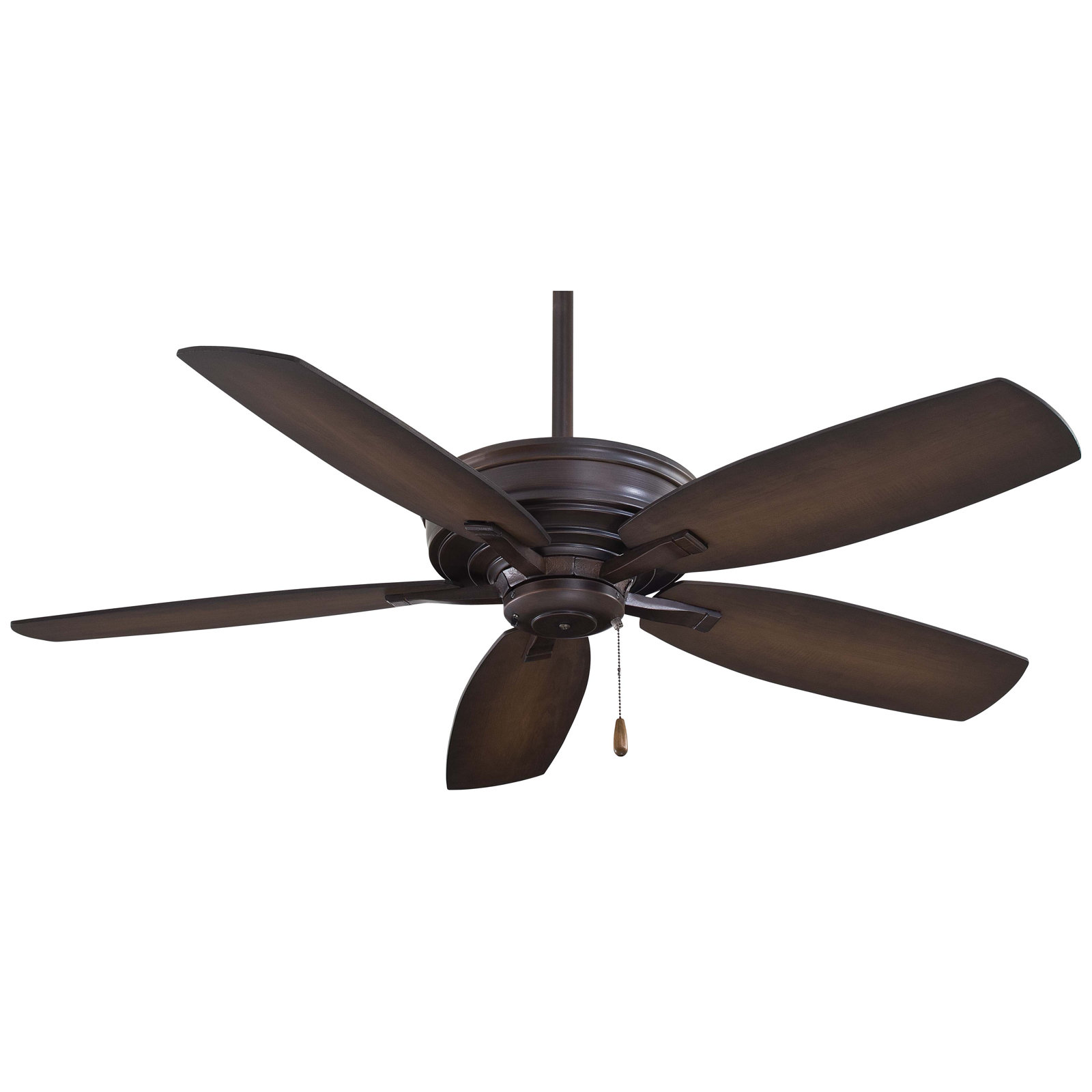 Kafe 60" Ceiling Fan, Kocoa with Natural and Dark Walnut Blades