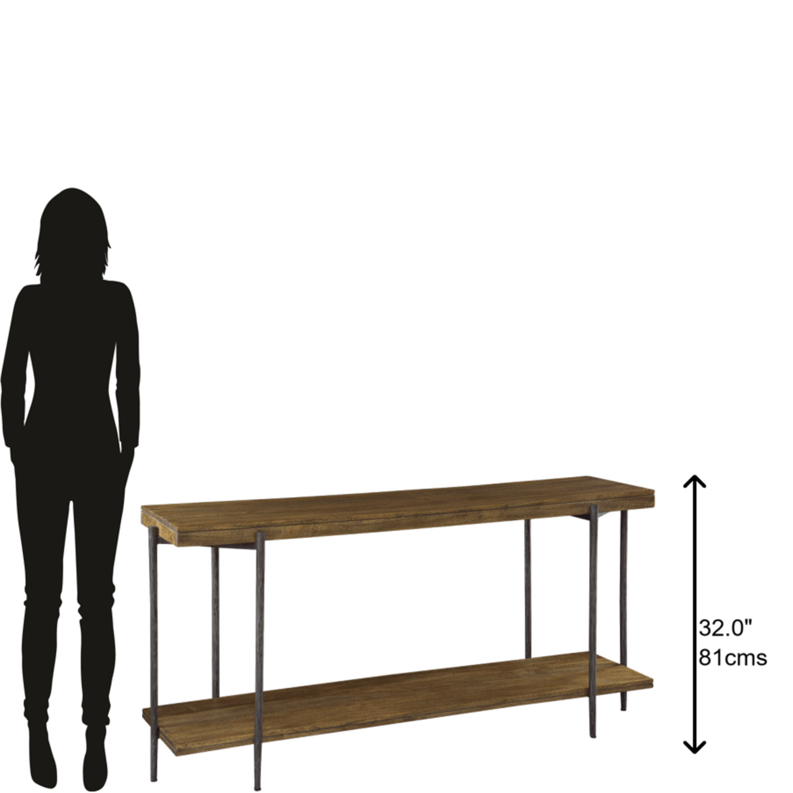Ashley 65" Mango Console Table