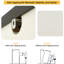 Commode de style campagnard à 63 tiroirs 63 po, commode longue avec lumières DEL et station de charge Karlea-893699292