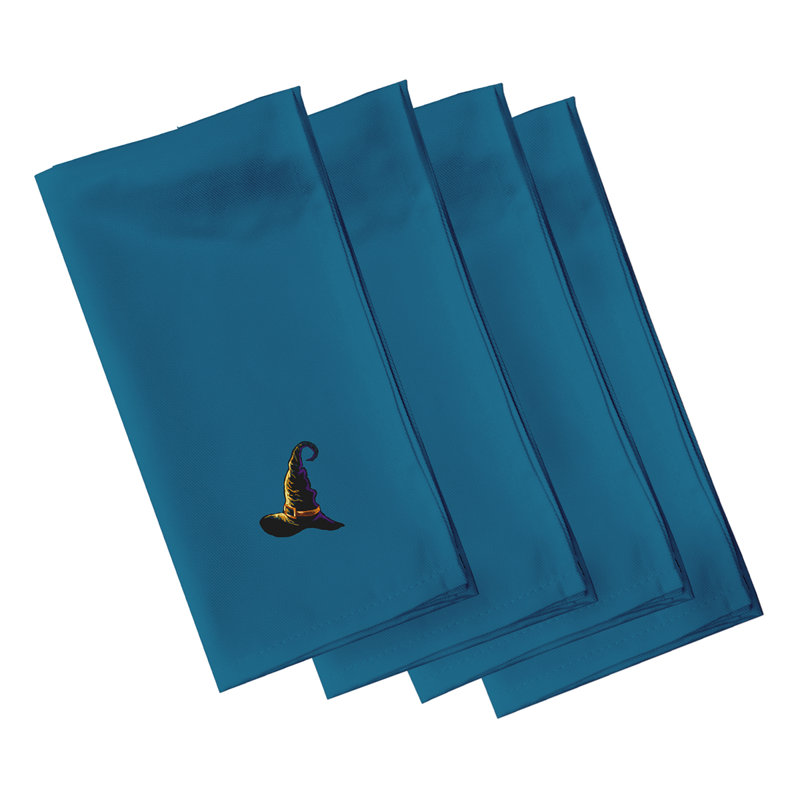 Ensemble de serviettes 4 pièces, L 18 po x L 18 po, Bleu