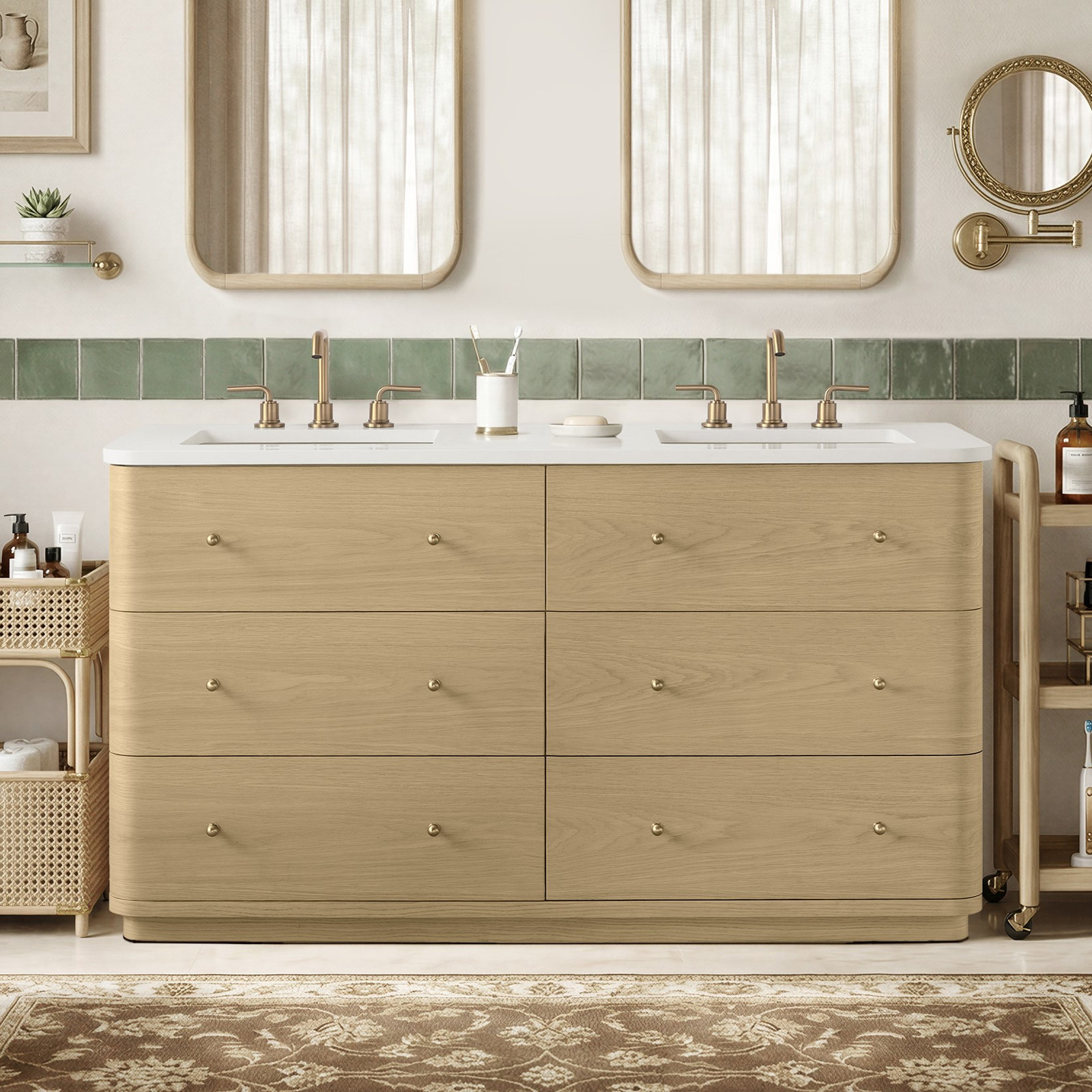 Saffi 60" Single Sink Bathroom Vanity