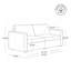 Canapé modulaire convertible avec rangement