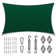 Amgo Customize Rectangle Shade Sail - 200 GSM, 95% UV Blockage with Hardware Kit