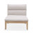 Lewars Teak Outdoor Armless Lounge Chair